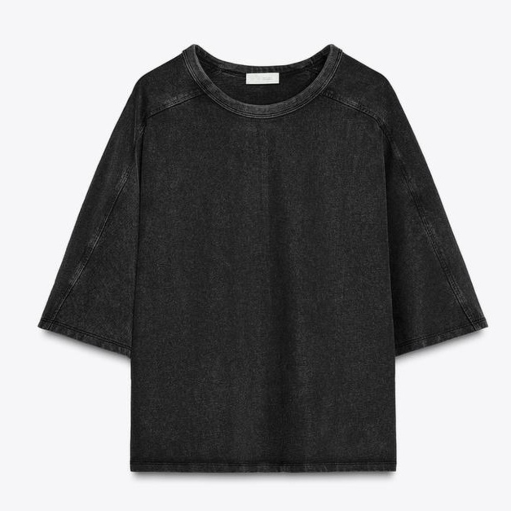ZARA Washed Heavy Cotton T-Shirt